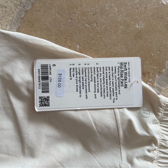 NWT Lululemon Swift Wide-Leg Mid-Rise Pant - Picture 7 of 7